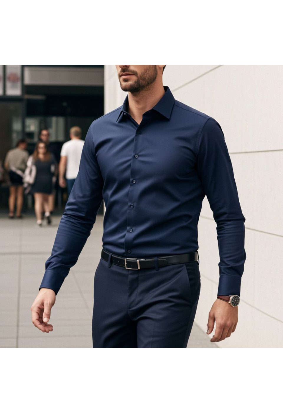 Slim Fit Uzun Kol Düz Renk Rubi Saten Erkek Gömlek 3GMK324201008 - Giovanni Fratelli