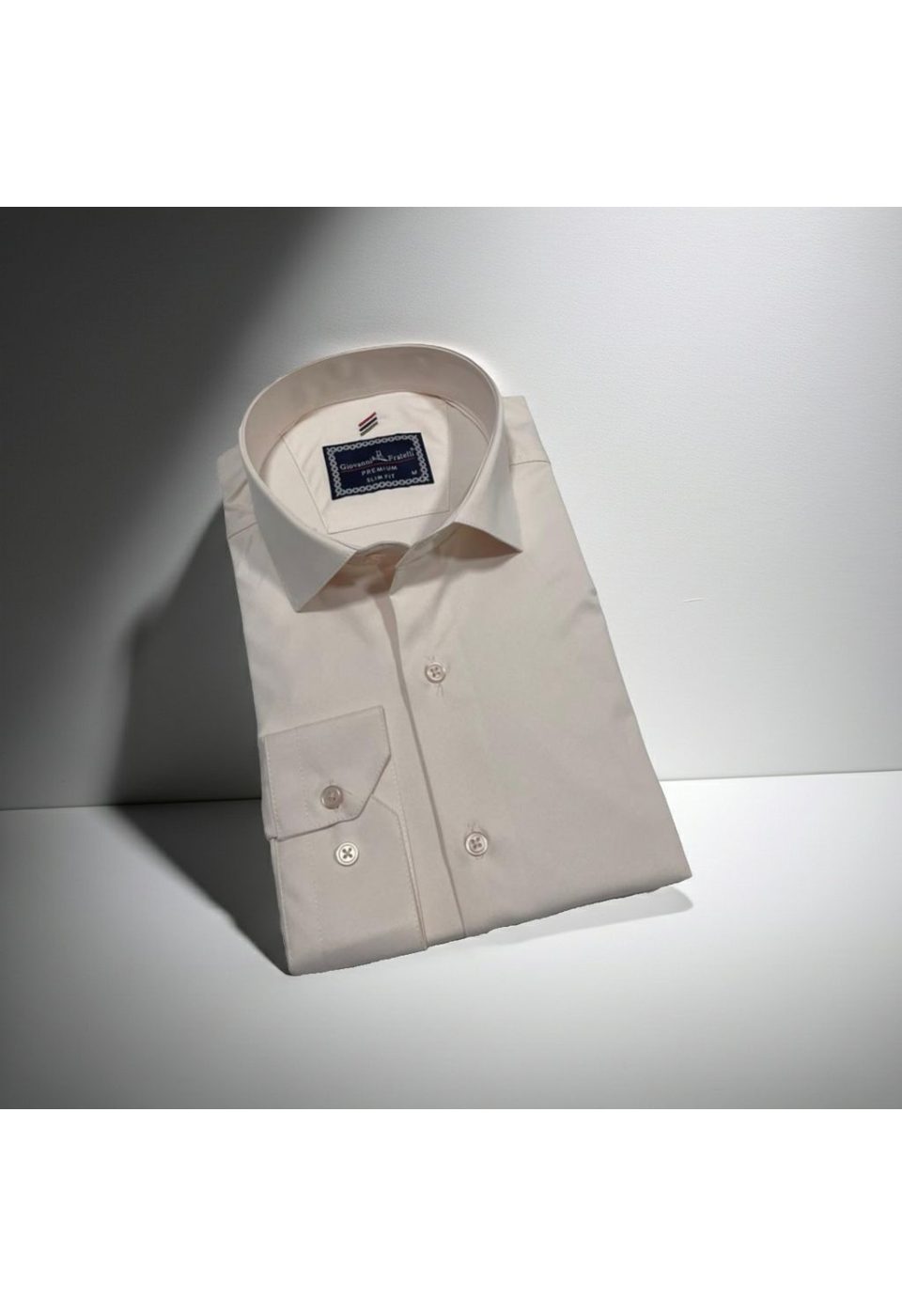Slim Fit Uzun Kol Düz Renk Rubi Saten Erkek Gömlek 3GMK324201012 - Giovanni Fratelli