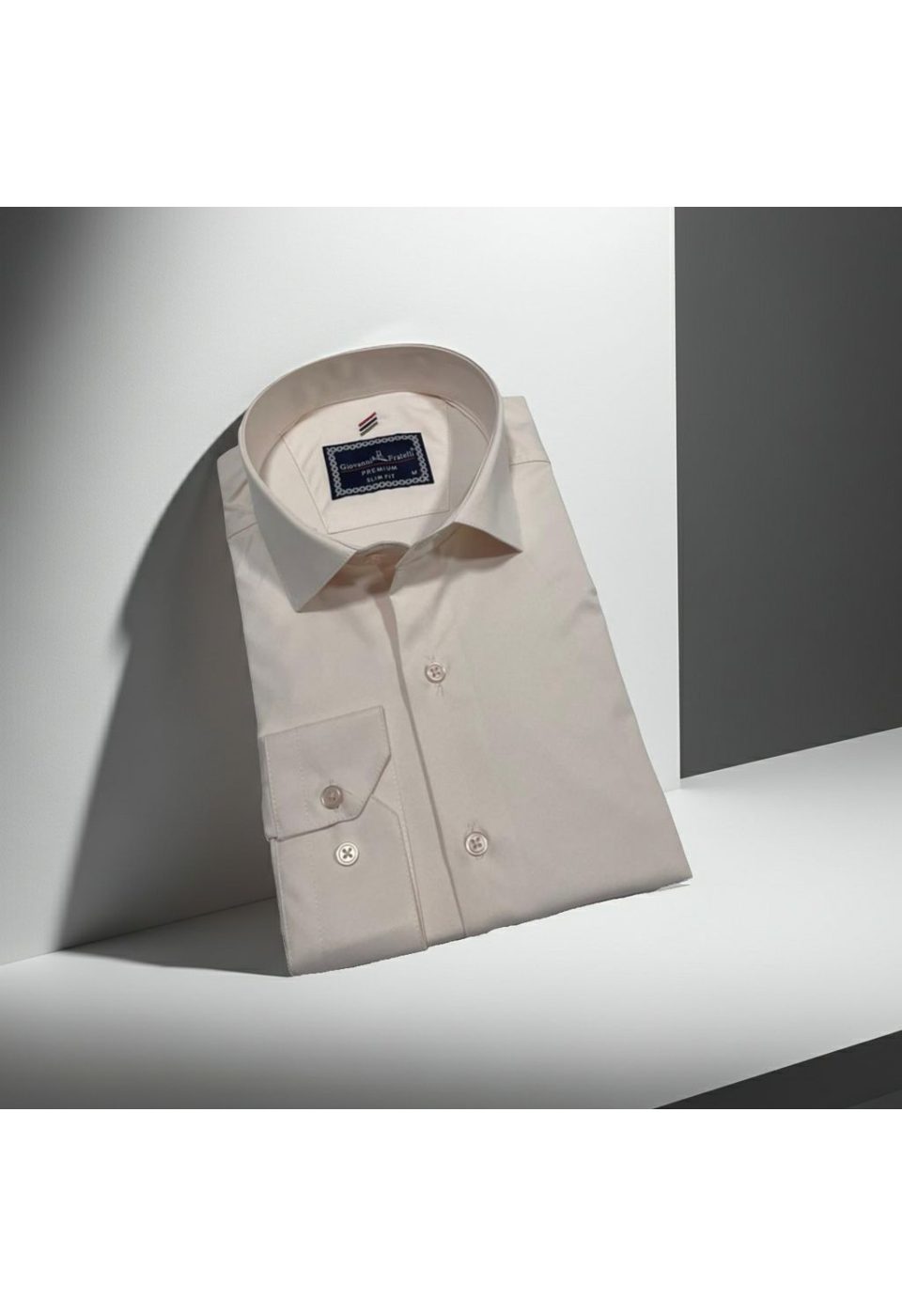Slim Fit Uzun Kol Düz Renk Rubi Saten Erkek Gömlek 3GMK324201012 - Giovanni Fratelli