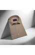 Slim Fit Uzun Kol Düz Renk Rubi Saten Erkek Gömlek 3GMK324201013