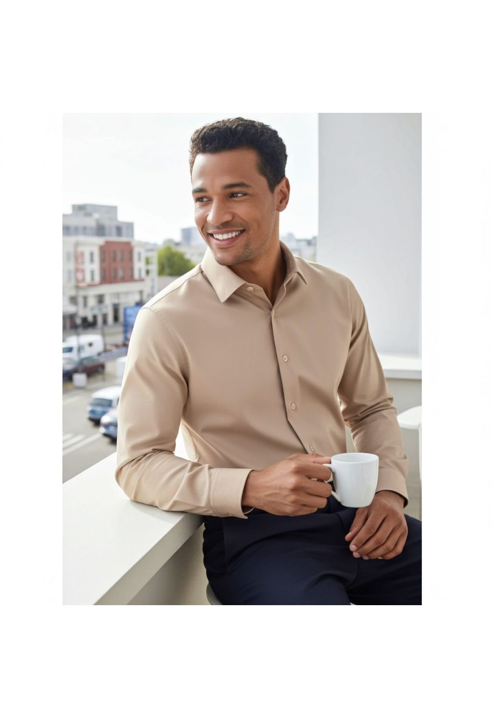 Slim Fit Uzun Kol Düz Renk Rubi Saten Erkek Gömlek 3GMK324201013 - Giovanni Fratelli
