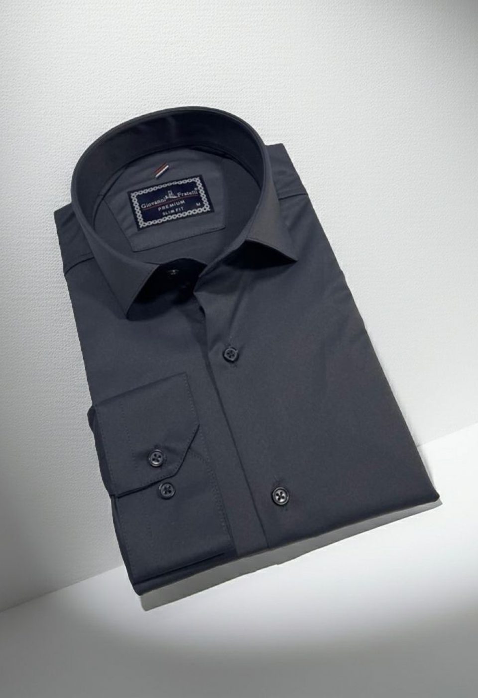 Slim Fit Uzun Kol Düz Renk Rubi Saten Erkek Gömlek 3GMK324201017 - Giovanni Fratelli