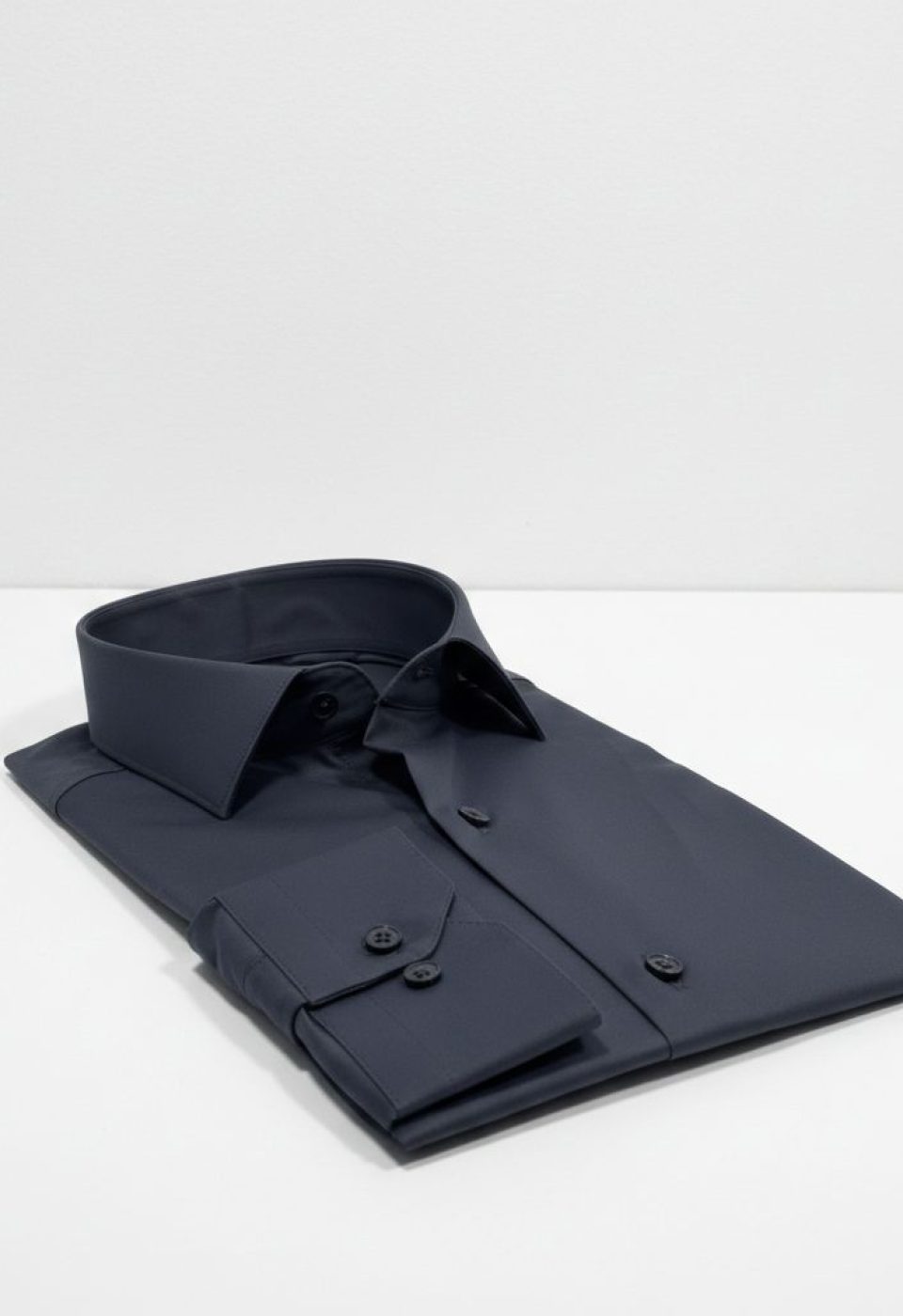 Slim Fit Uzun Kol Düz Renk Rubi Saten Erkek Gömlek 3GMK324201017