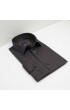 Slim Fit Uzun Kol Düz Renk Rubi Saten Erkek Gömlek 3GMK324201020