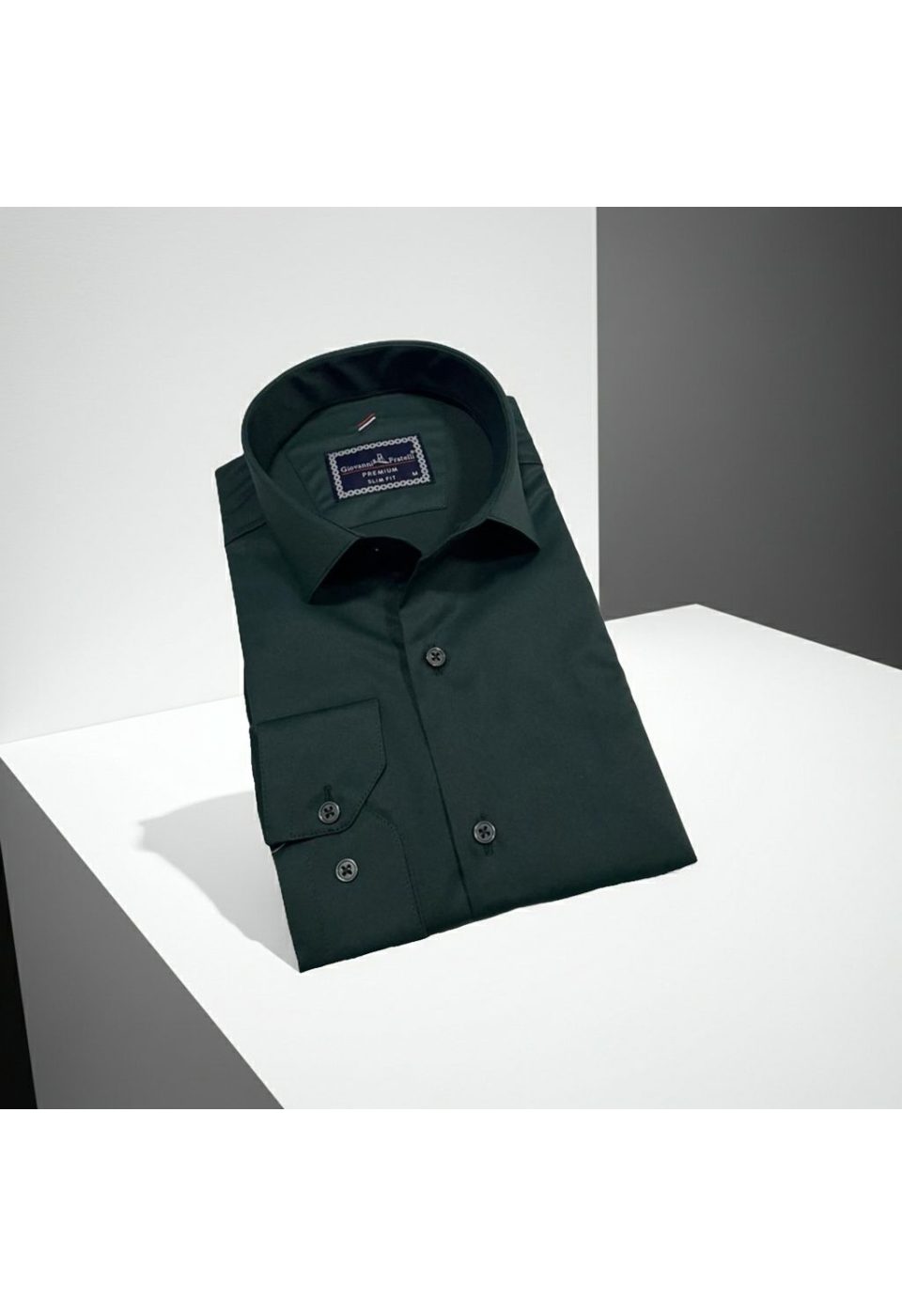 Slim Fit Uzun Kol Düz Renk Rubi Saten Erkek Gömlek 3GMK324201021 - Giovanni Fratelli