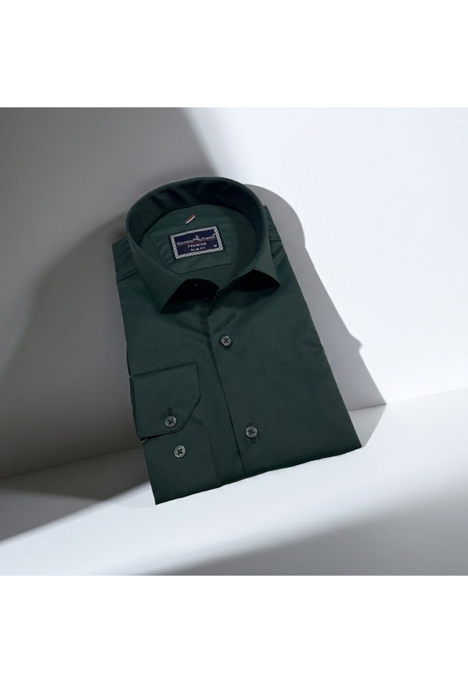Slim Fit Uzun Kol Düz Renk Rubi Saten Erkek Gömlek 3GMK324201021 - Giovanni Fratelli