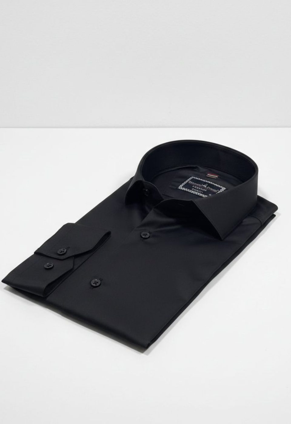 Slim Fit Uzun Kol Düz Renk Rubi Saten Erkek Gömlek 3GMK324201022