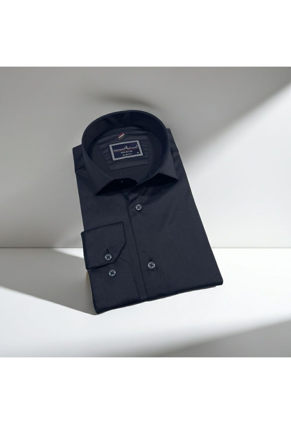 Slim Fit Uzun Kol Düz Renk Rubi Saten Erkek Gömlek 3GMK324201005 - Giovanni Fratelli
