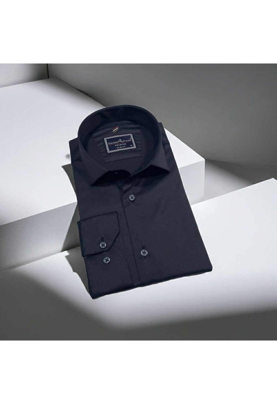 Slim Fit Uzun Kol Düz Renk Rubi Saten Erkek Gömlek 3GMK324201005 - Giovanni Fratelli