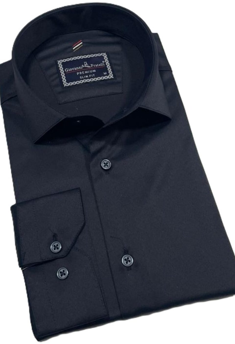 Slim Fit Uzun Kol Düz Renk Rubi Saten Erkek Gömlek 3GMK324201005