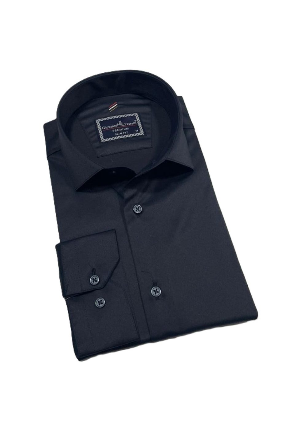 Slim Fit Uzun Kol Düz Renk Rubi Saten Erkek Gömlek 3GMK324201005 - Giovanni Fratelli