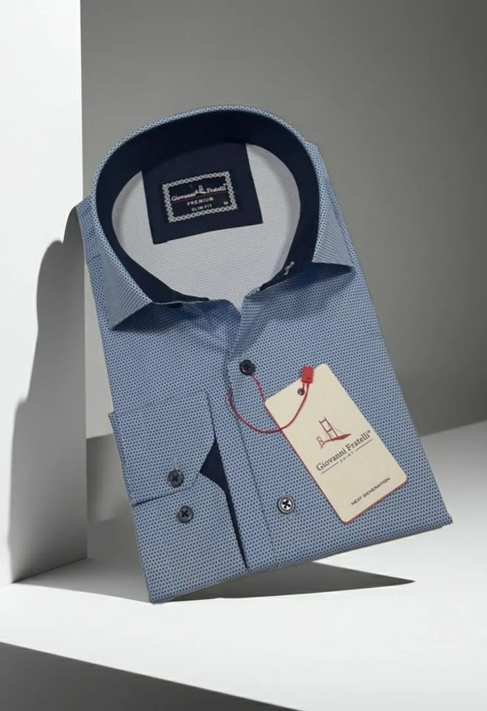 Slim Fit Uzun Kol Dijital Baskılı Desenli Erkek Gömlek 3GMK314207002