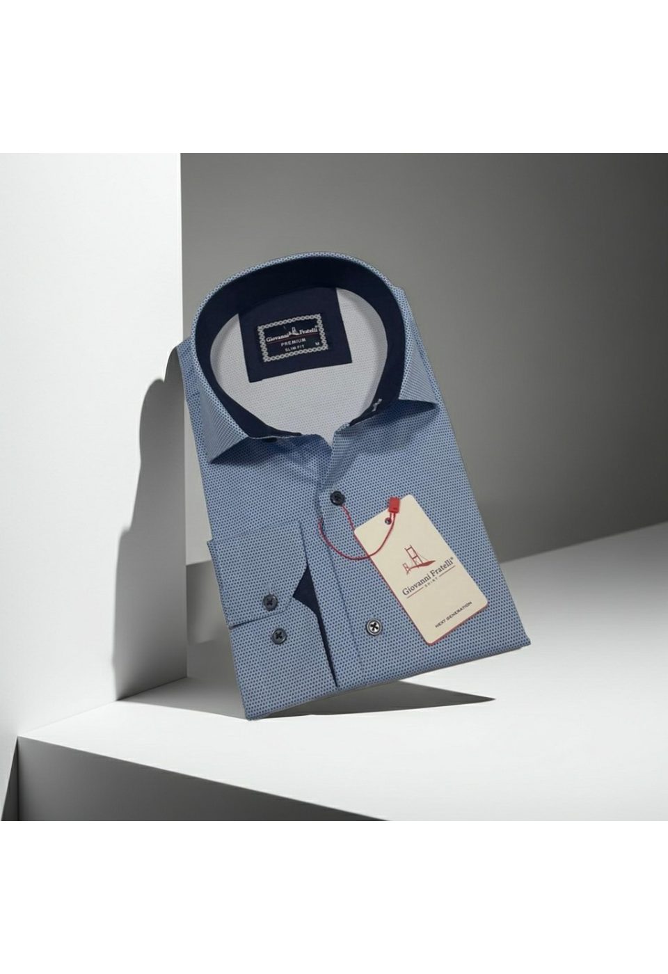 Slim Fit Uzun Kol Dijital Baskılı Desenli Erkek Gömlek 3GMK314207002 - Giovanni Fratelli