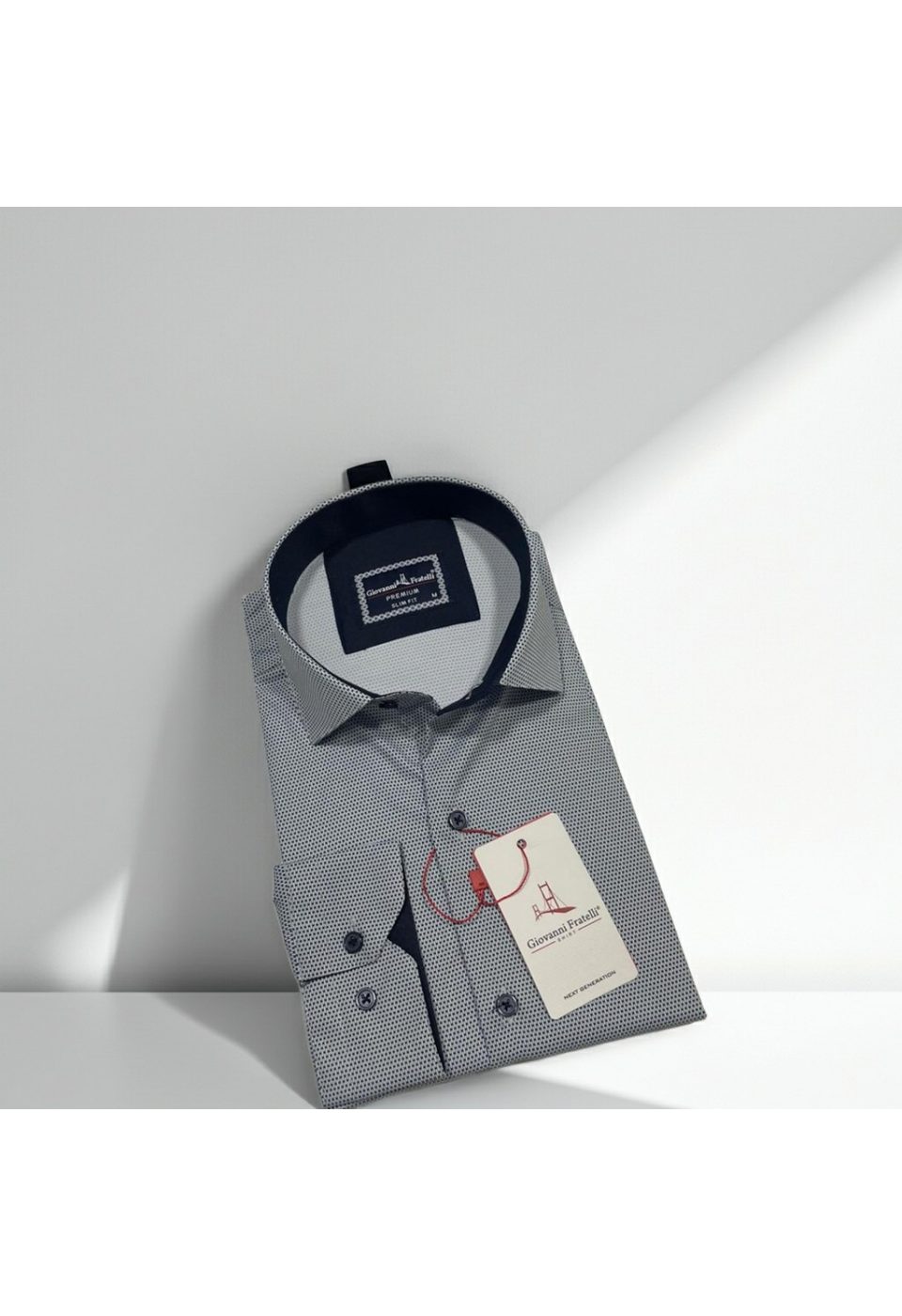 Slim Fit Uzun Kol Dijital Baskılı Desenli Erkek Gömlek 3GMK314207003 - Giovanni Fratelli