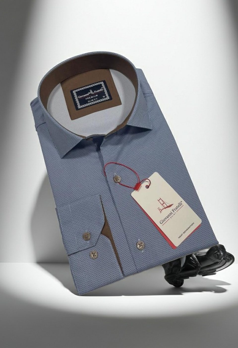 Slim Fit Uzun Kol Dijital Baskılı Desenli Erkek Gömlek 3GMK314207004
