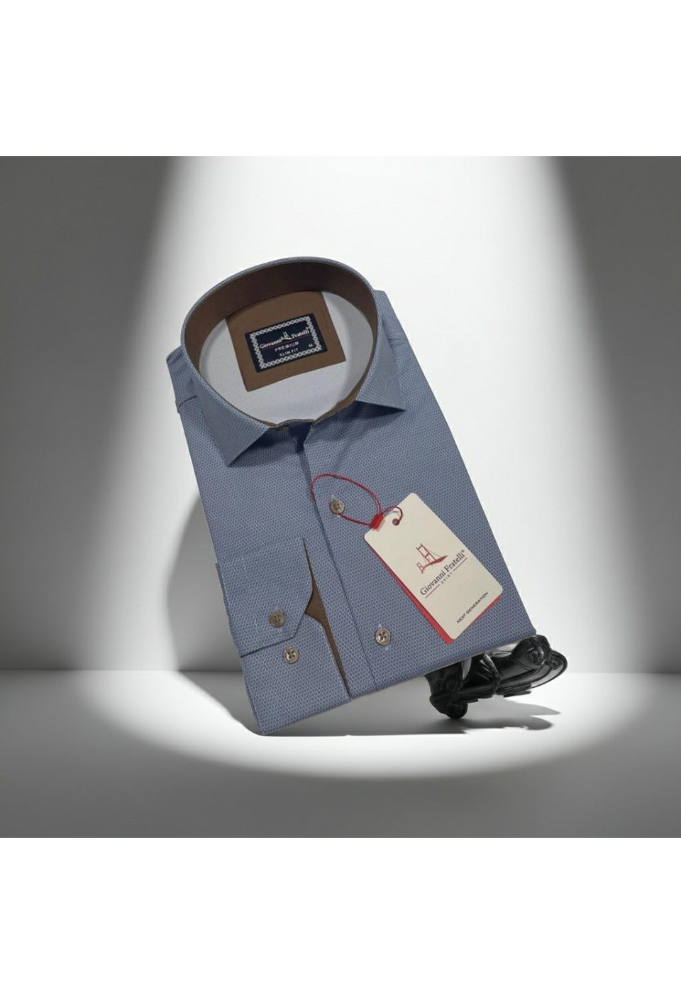 Slim Fit Uzun Kol Dijital Baskılı Desenli Erkek Gömlek 3GMK314207004 - Giovanni Fratelli