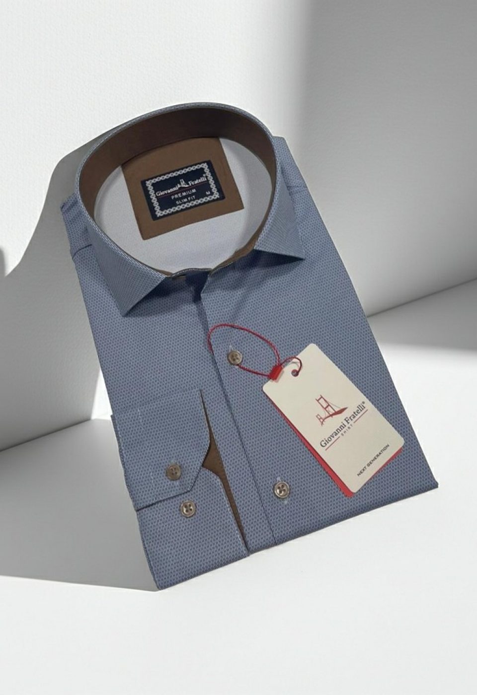 Slim Fit Uzun Kol Dijital Baskılı Desenli Erkek Gömlek 3GMK314207004