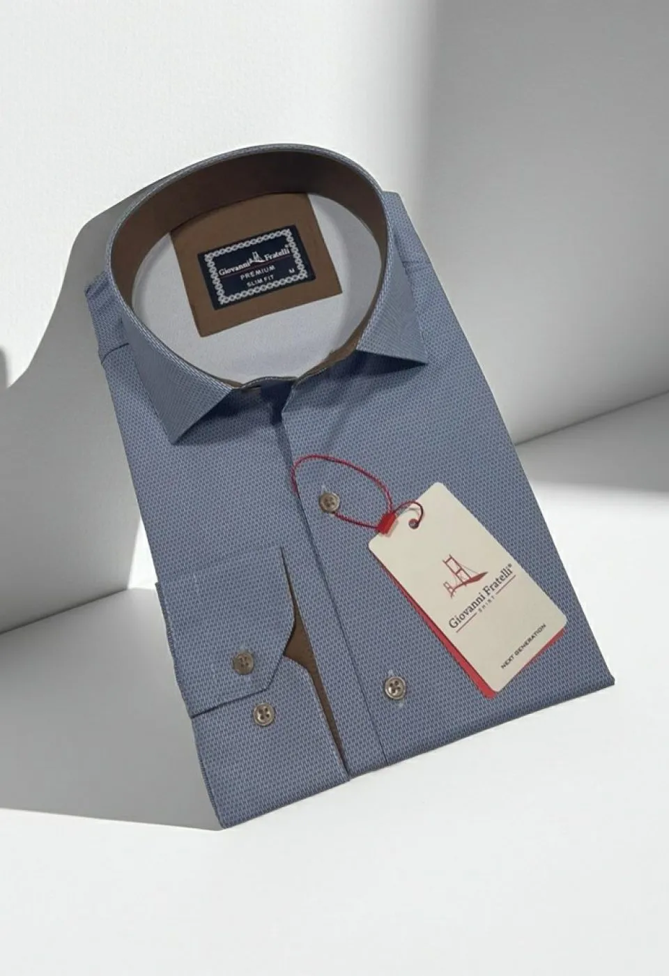 Slim Fit Uzun Kol Dijital Baskılı Desenli Erkek Gömlek 3GMK314207004