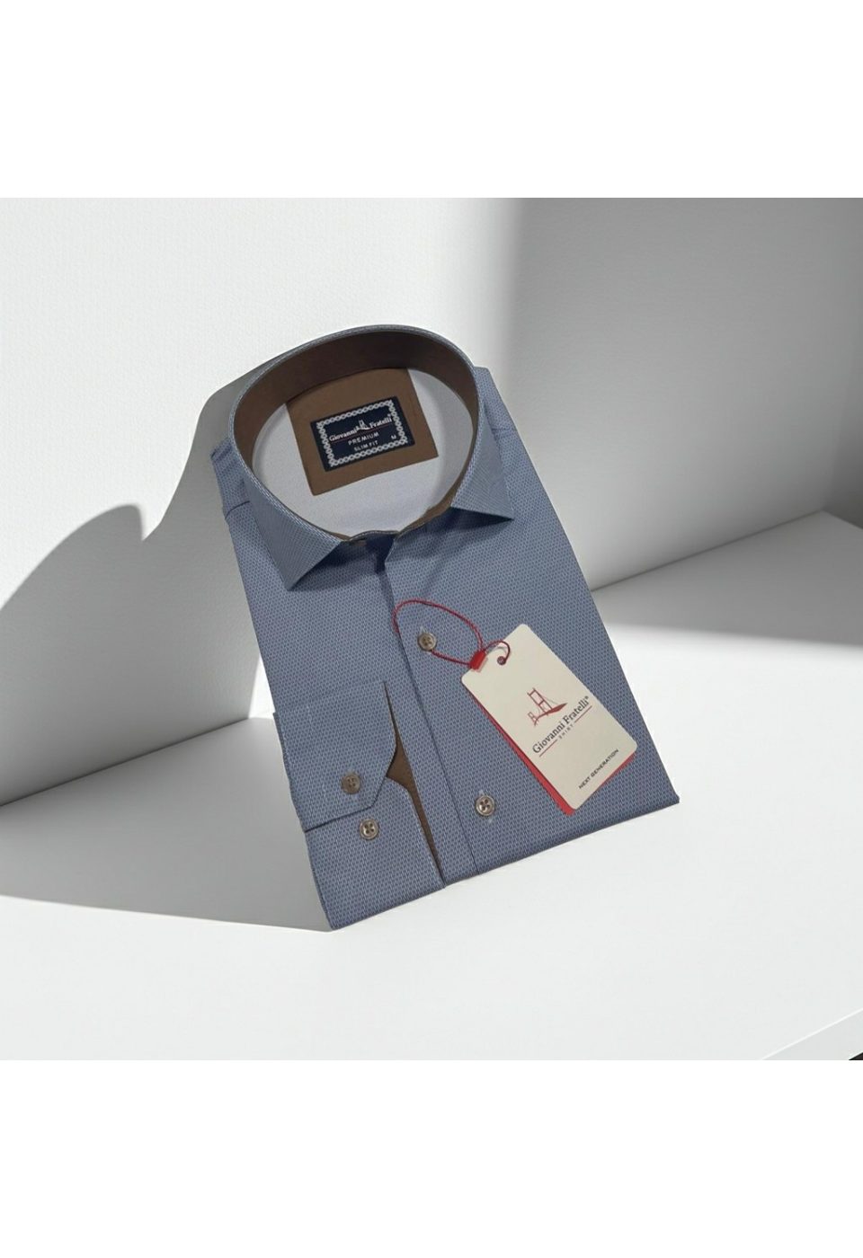 Slim Fit Uzun Kol Dijital Baskılı Desenli Erkek Gömlek 3GMK314207004 - Giovanni Fratelli