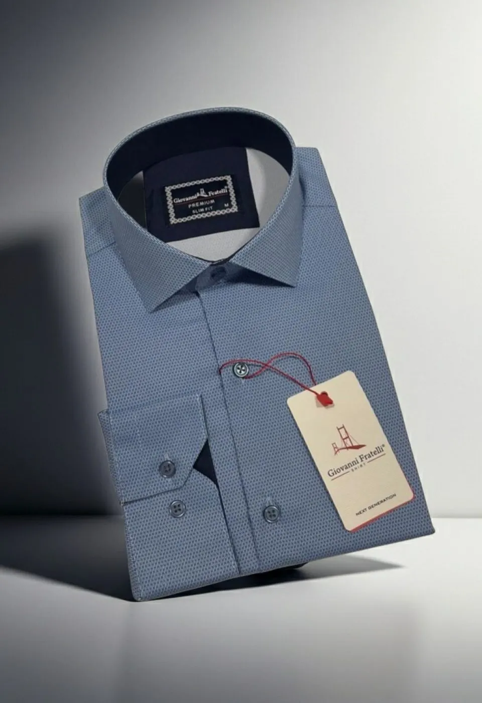 Slim Fit Uzun Kol Dijital Baskılı Desenli Erkek Gömlek 3GMK314207005