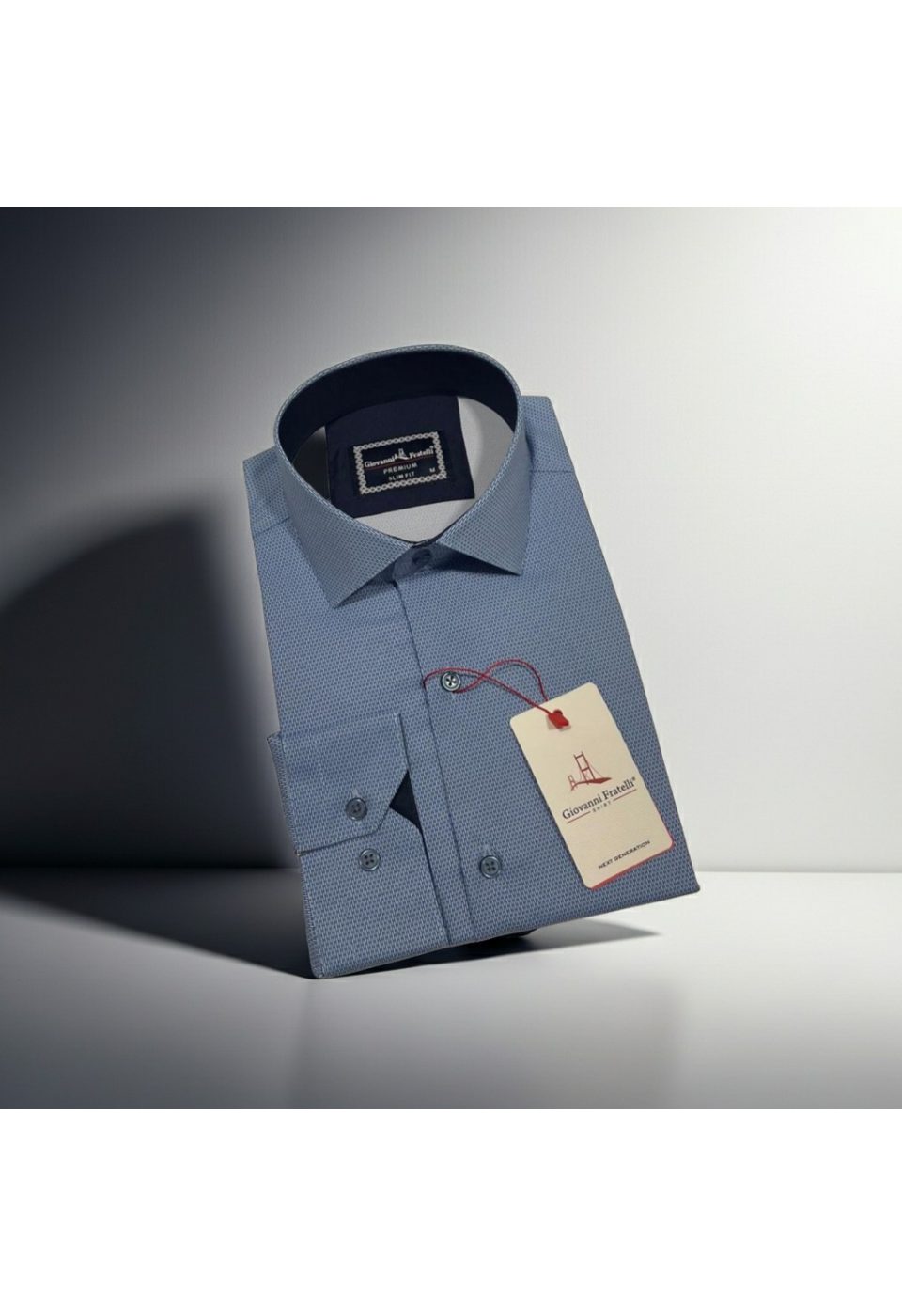 Slim Fit Uzun Kol Dijital Baskılı Desenli Erkek Gömlek 3GMK314207005 - Giovanni Fratelli