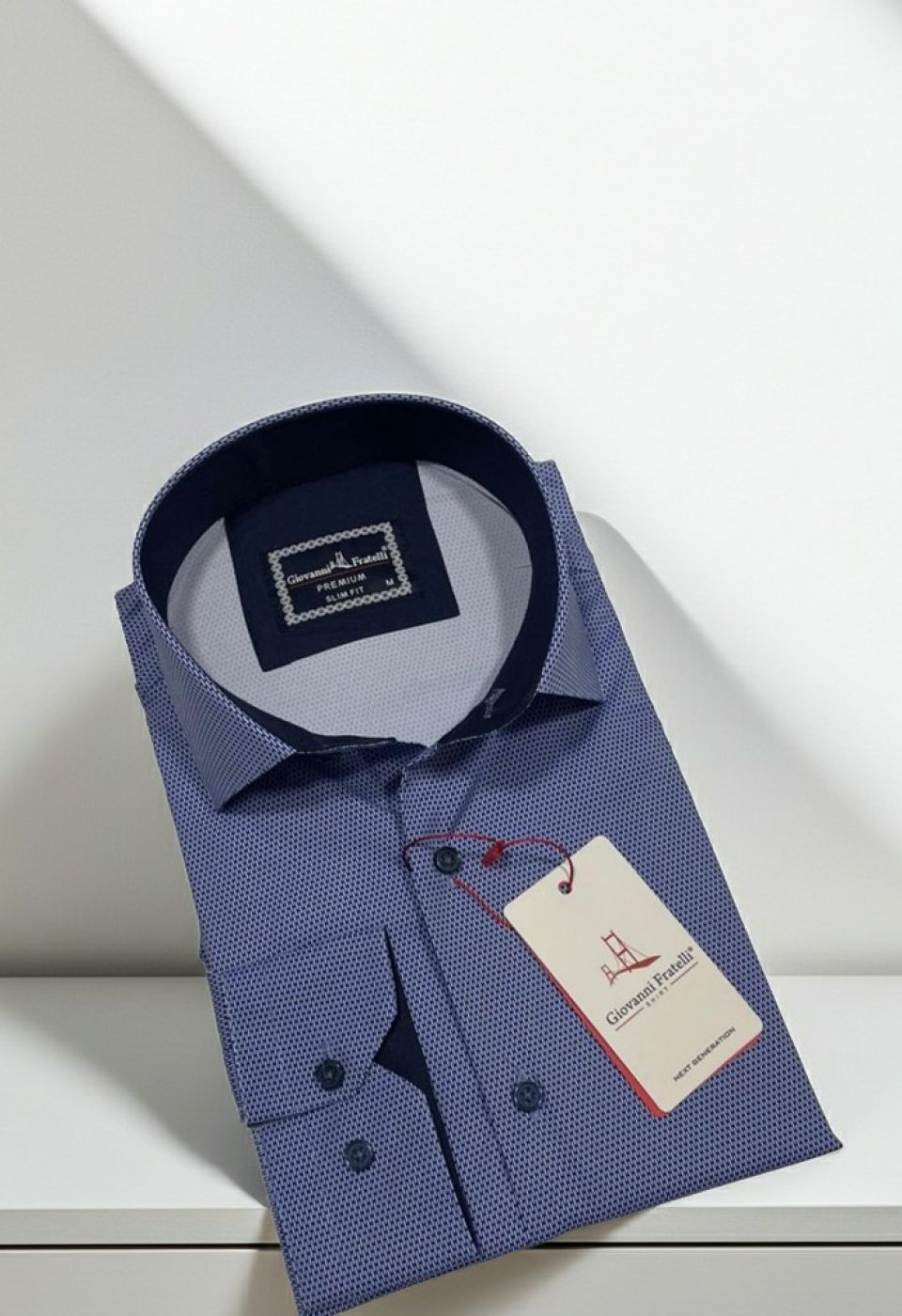 Slim Fit Uzun Kol Dijital Baskılı Desenli Erkek Gömlek 3GMK314207006