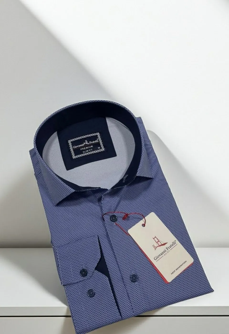Slim Fit Uzun Kol Dijital Baskılı Desenli Erkek Gömlek 3GMK314207006
