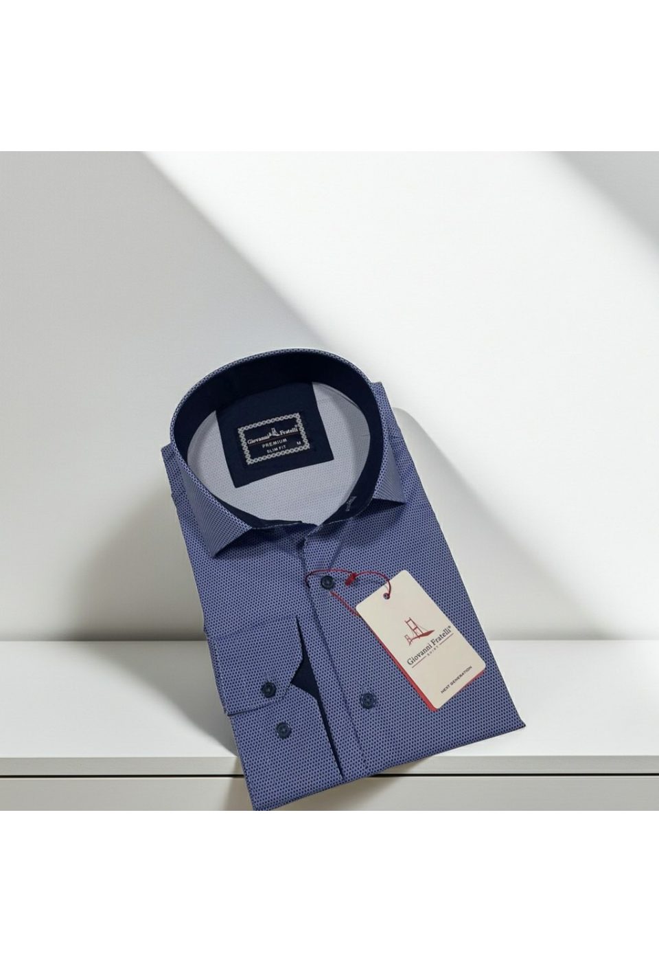Slim Fit Uzun Kol Dijital Baskılı Desenli Erkek Gömlek 3GMK314207006 - Giovanni Fratelli