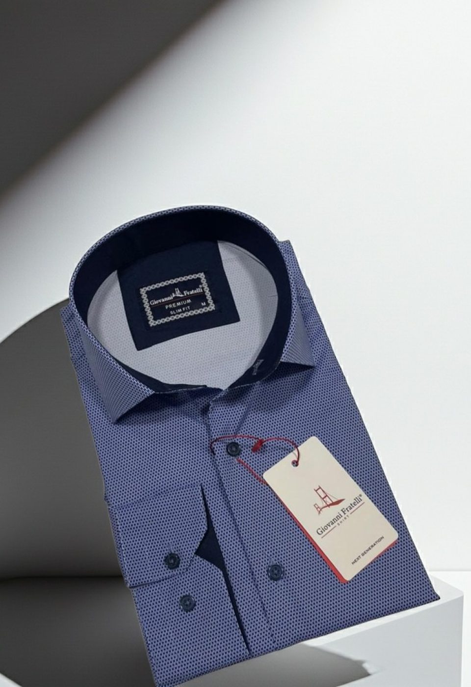 Slim Fit Uzun Kol Dijital Baskılı Desenli Erkek Gömlek 3GMK314207006