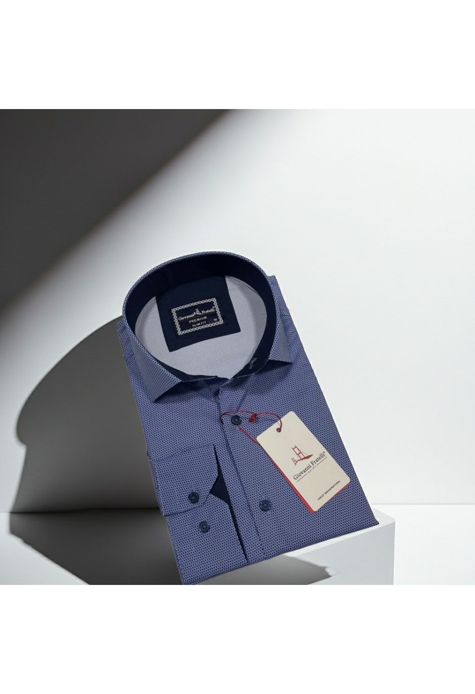 Slim Fit Uzun Kol Dijital Baskılı Desenli Erkek Gömlek 3GMK314207006 - Giovanni Fratelli