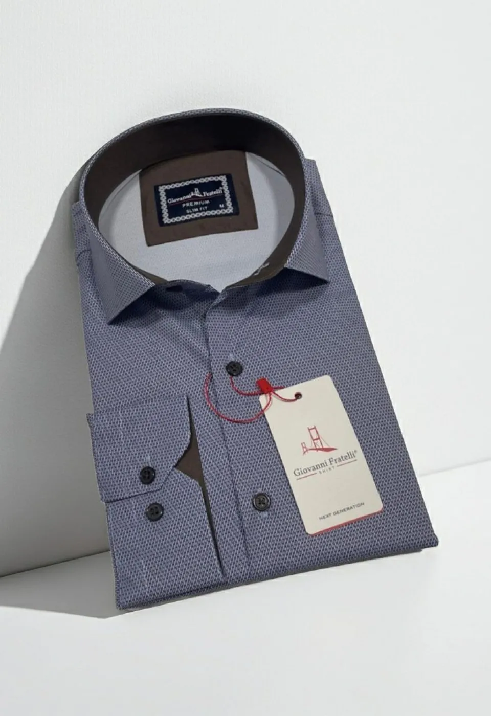Slim Fit Uzun Kol Dijital Baskılı Desenli Erkek Gömlek 3GMK314207007