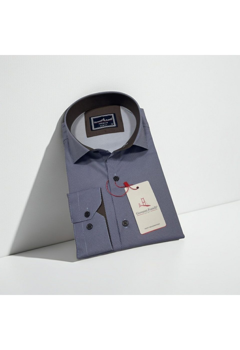 Slim Fit Uzun Kol Dijital Baskılı Desenli Erkek Gömlek 3GMK314207007 - Giovanni Fratelli