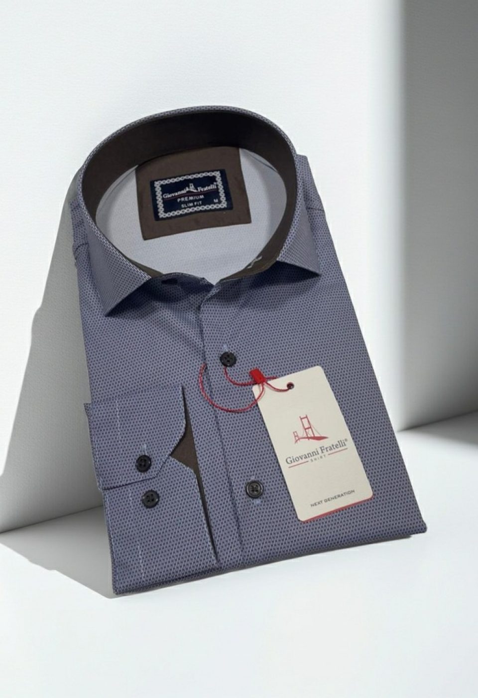 Slim Fit Uzun Kol Dijital Baskılı Desenli Erkek Gömlek 3GMK314207007 - Giovanni Fratelli