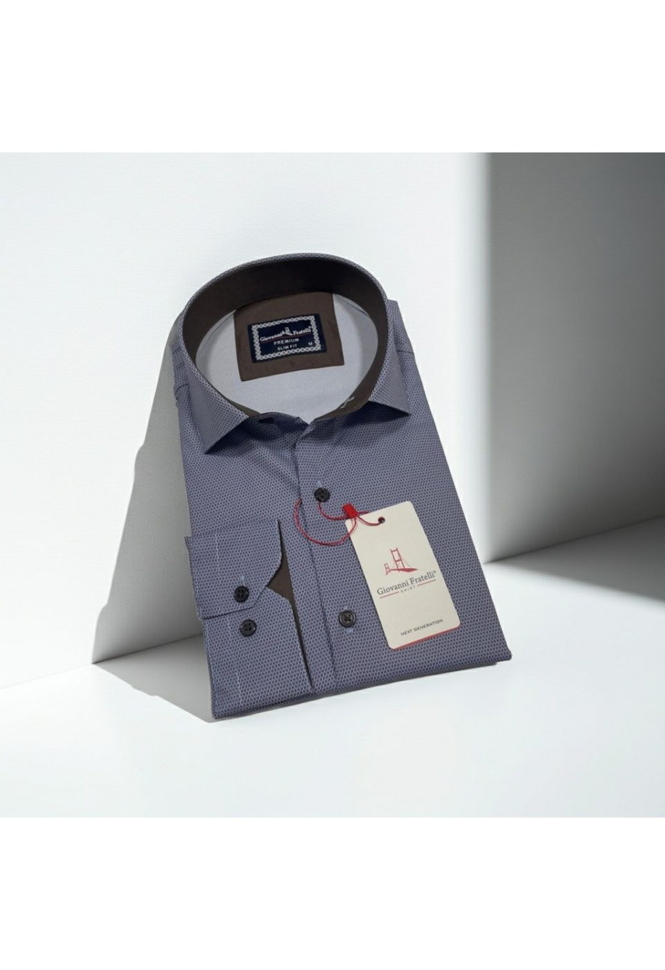 Slim Fit Uzun Kol Dijital Baskılı Desenli Erkek Gömlek 3GMK314207007 - Giovanni Fratelli