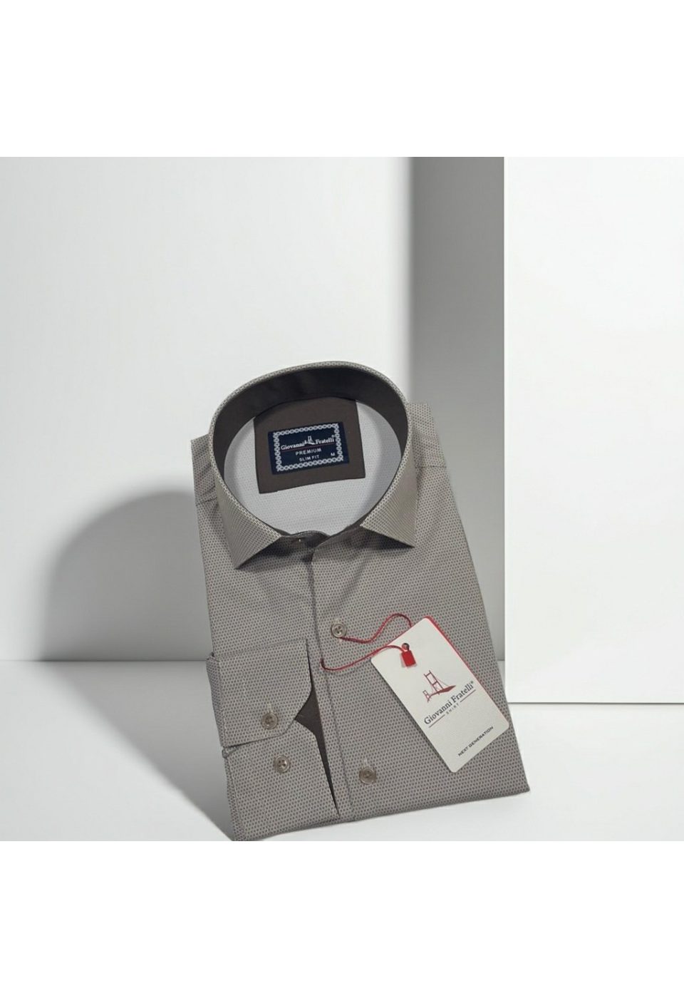 Slim Fit Uzun Kol Dijital Baskılı Desenli Erkek Gömlek 3GMK314207009 - Giovanni Fratelli