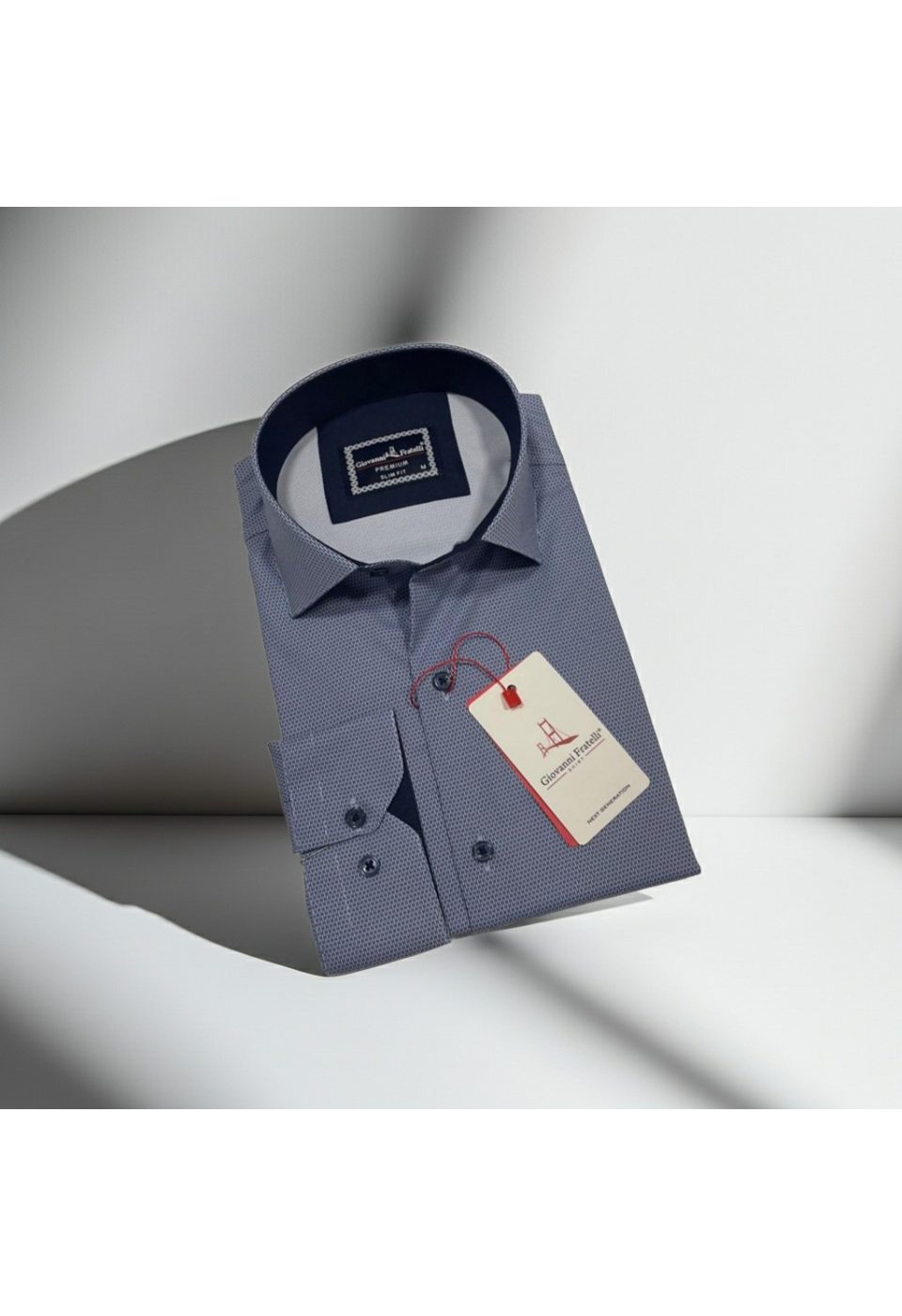 Slim Fit Uzun Kol Dijital Baskılı Desenli Erkek Gömlek 3GMK314207010 - Giovanni Fratelli