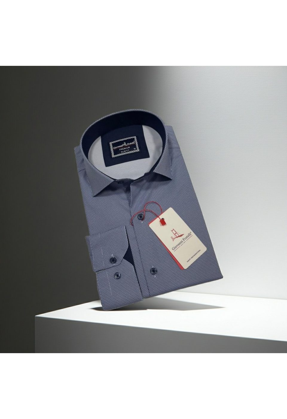 Slim Fit Uzun Kol Dijital Baskılı Desenli Erkek Gömlek 3GMK314207010 - Giovanni Fratelli