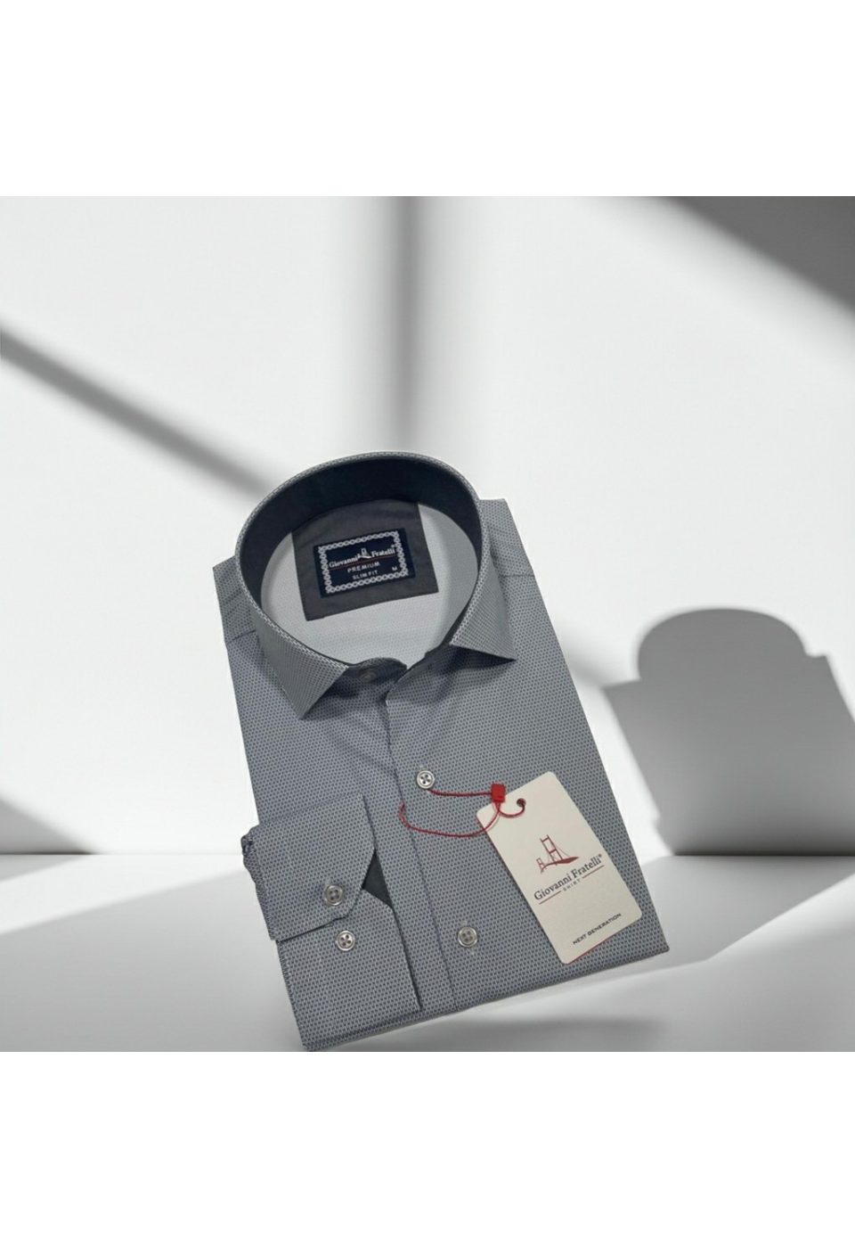 Slim Fit Uzun Kol Dijital Baskılı Desenli Erkek Gömlek 3GMK314207011 - Giovanni Fratelli