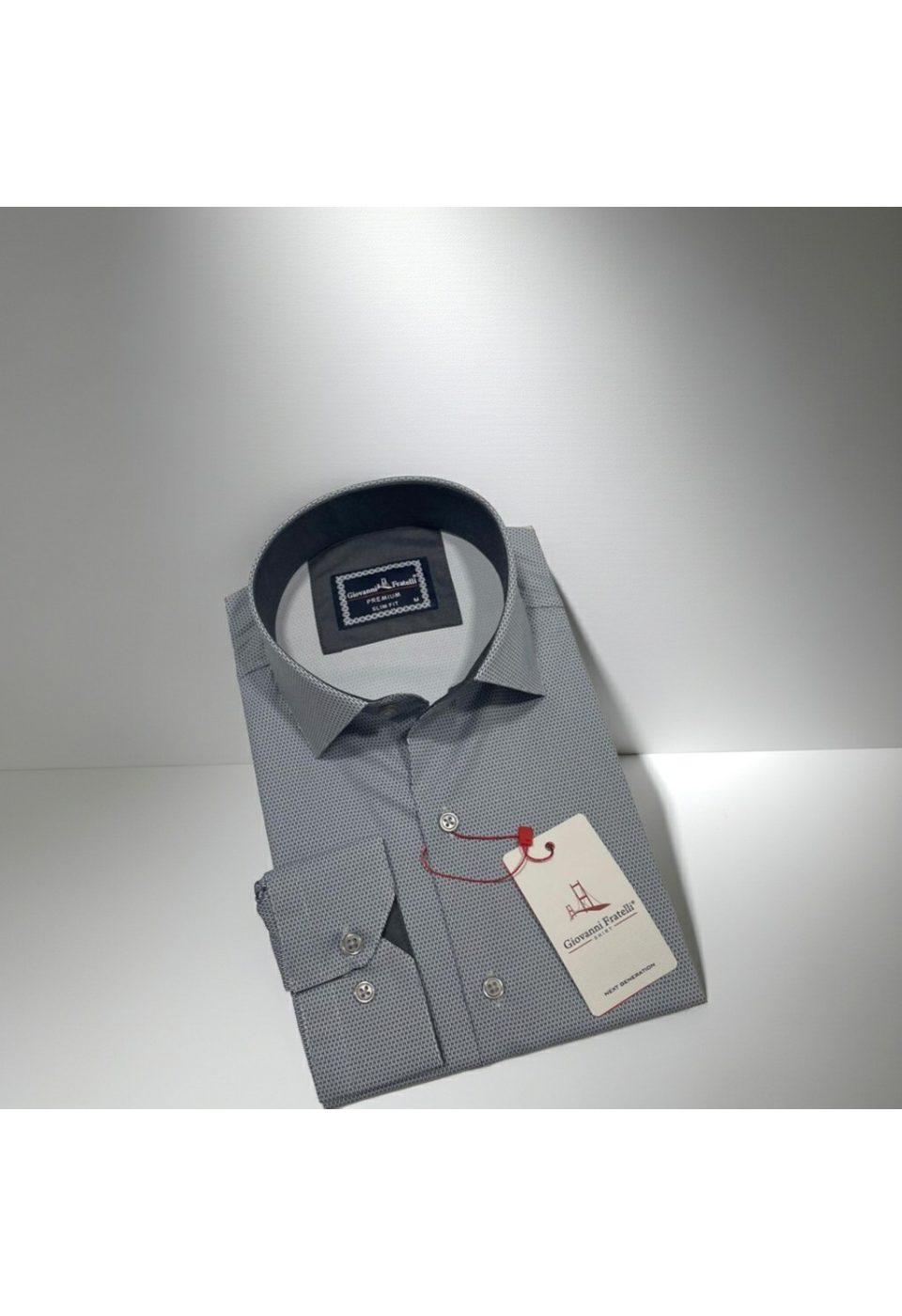 Slim Fit Uzun Kol Dijital Baskılı Desenli Erkek Gömlek 3GMK314207011 - Giovanni Fratelli