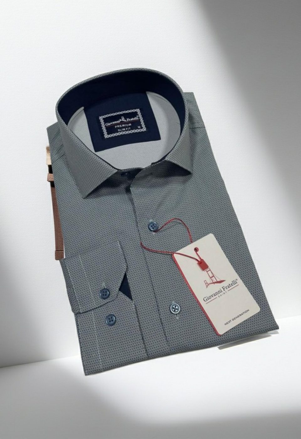 Slim Fit Uzun Kol Dijital Baskılı Desenli Erkek Gömlek 3GMK314207012