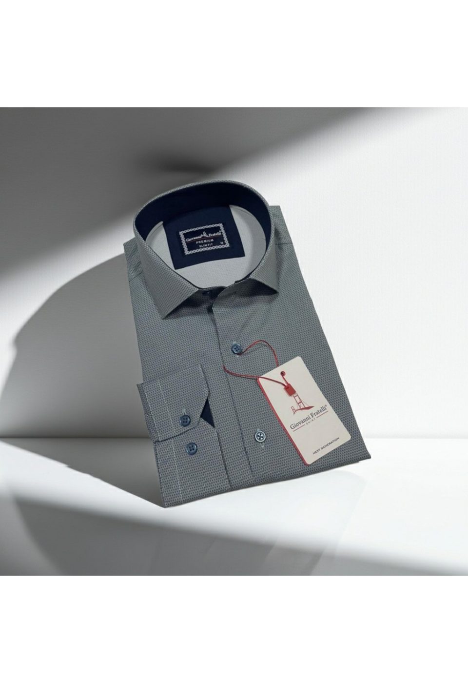 Slim Fit Uzun Kol Dijital Baskılı Desenli Erkek Gömlek 3GMK314207012 - Giovanni Fratelli