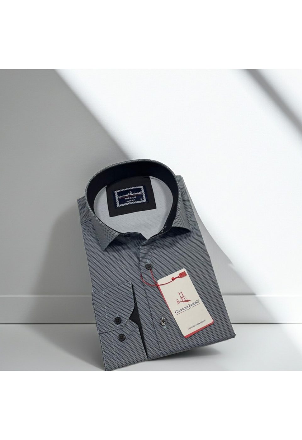 Slim Fit Uzun Kol Dijital Baskılı Desenli Erkek Gömlek 3GMK314207014 - Giovanni Fratelli