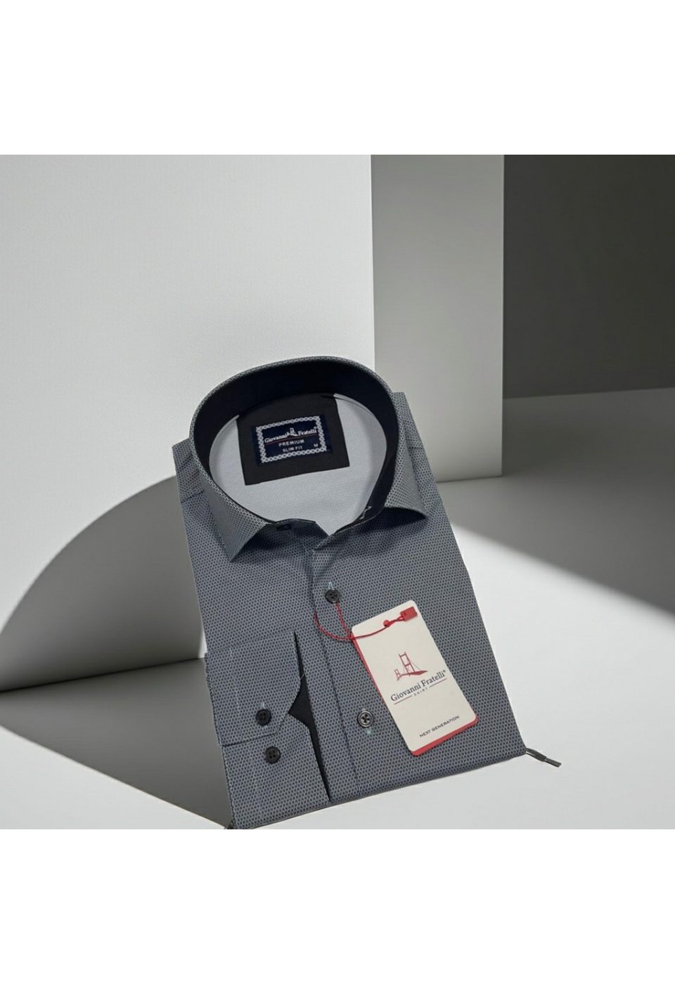 Slim Fit Uzun Kol Dijital Baskılı Desenli Erkek Gömlek 3GMK314207014 - Giovanni Fratelli