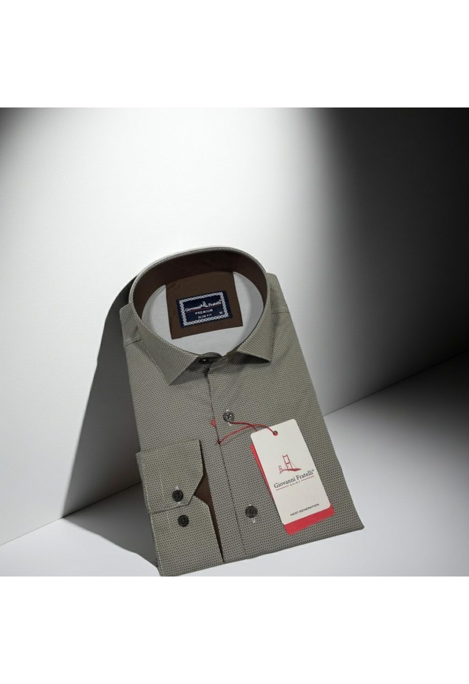 Slim Fit Uzun Kol Dijital Baskılı Desenli Erkek Gömlek 3GMK314207015 - Giovanni Fratelli