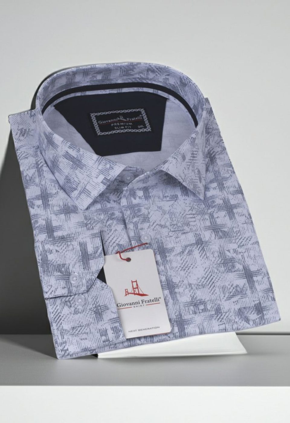 Büyük Beden Slim Fit Uzun Kol Desenli Erkek Gömlek 4GMK325001001 Büyük Beden Slim Fit Uzun Kol Desenli Erkek Gömlek 4GMK325001001