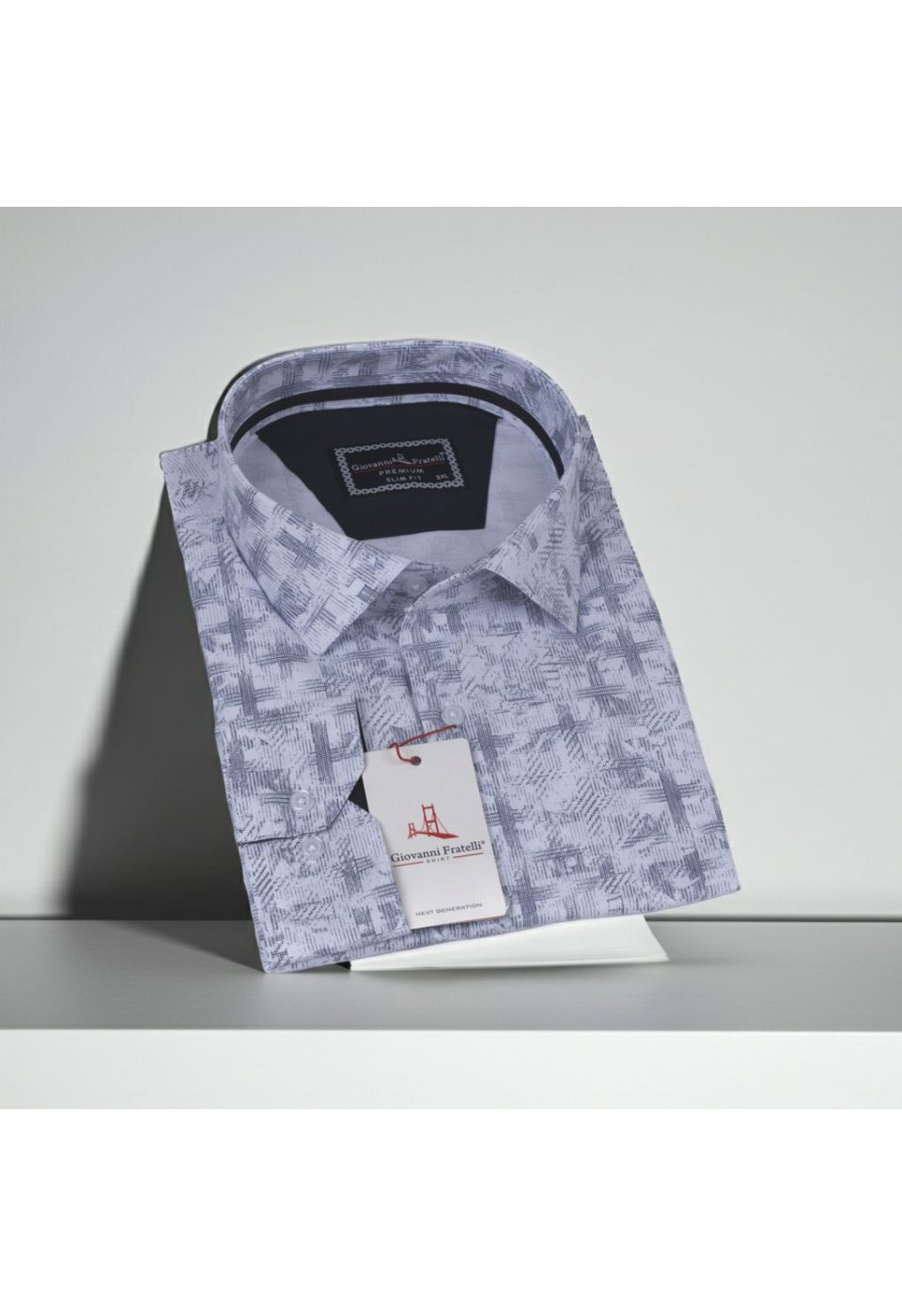 Büyük Beden Slim Fit Uzun Kol Desenli Erkek Gömlek 4GMK325001001 - Giovanni Fratelli