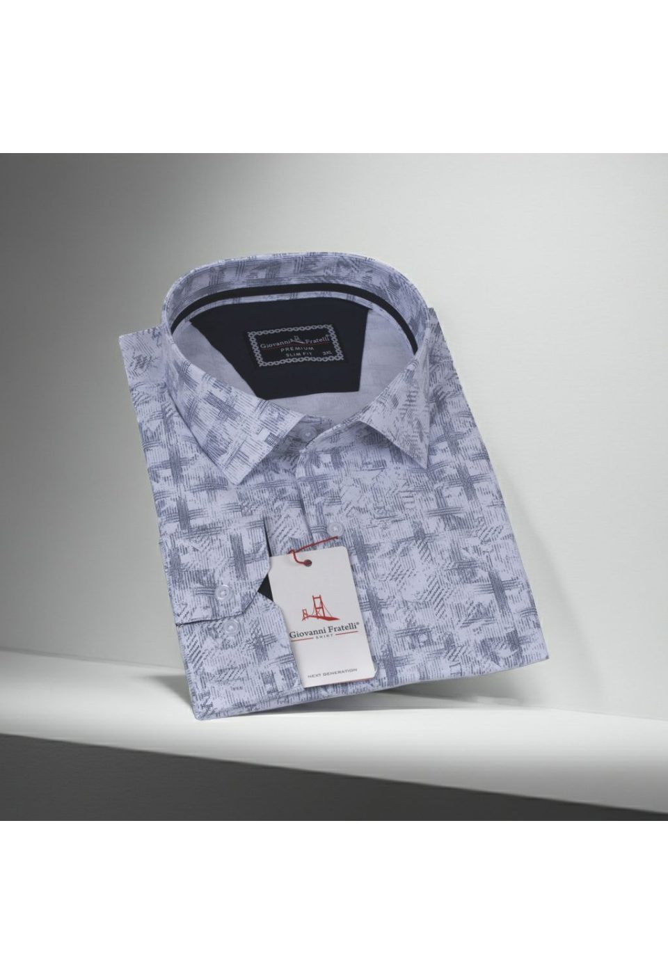 Büyük Beden Slim Fit Uzun Kol Desenli Erkek Gömlek 4GMK325001001 - Giovanni Fratelli