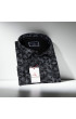 Büyük Beden Slim Fit Uzun Kol Desenli Erkek Gömlek 4GMK325001003