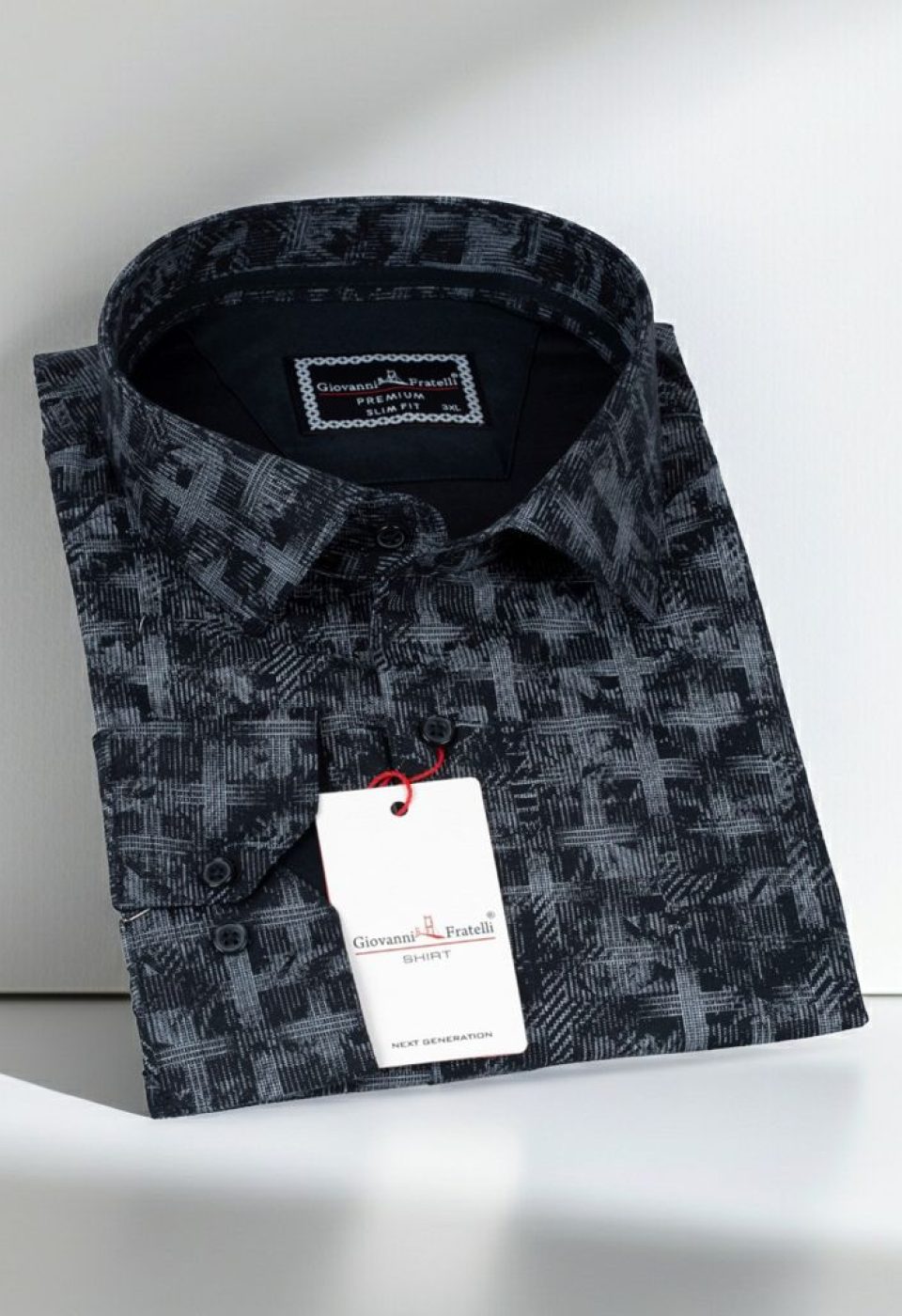 Büyük Beden Slim Fit Uzun Kol Desenli Erkek Gömlek 4GMK325001004 Büyük Beden Slim Fit Uzun Kol Desenli Erkek Gömlek 4GMK325001004