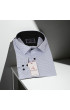 Büyük Beden Slim Fit Uzun Kol Desenli Erkek Gömlek 4GMK325004001